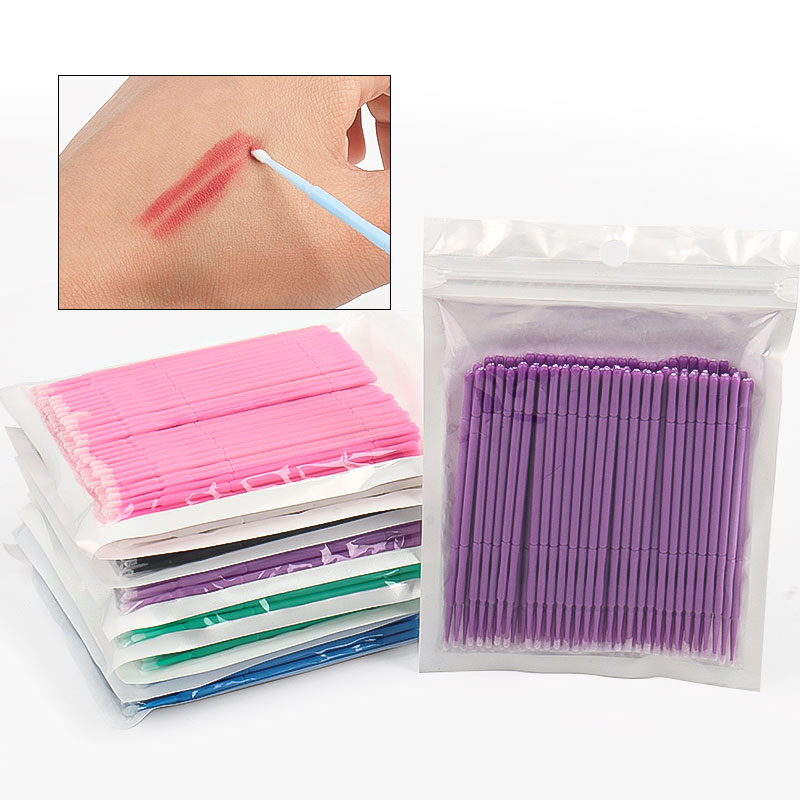 Eyelash Extension Look - 100 Adet/Torba Bambu Kirpik Uzatma Temizleme