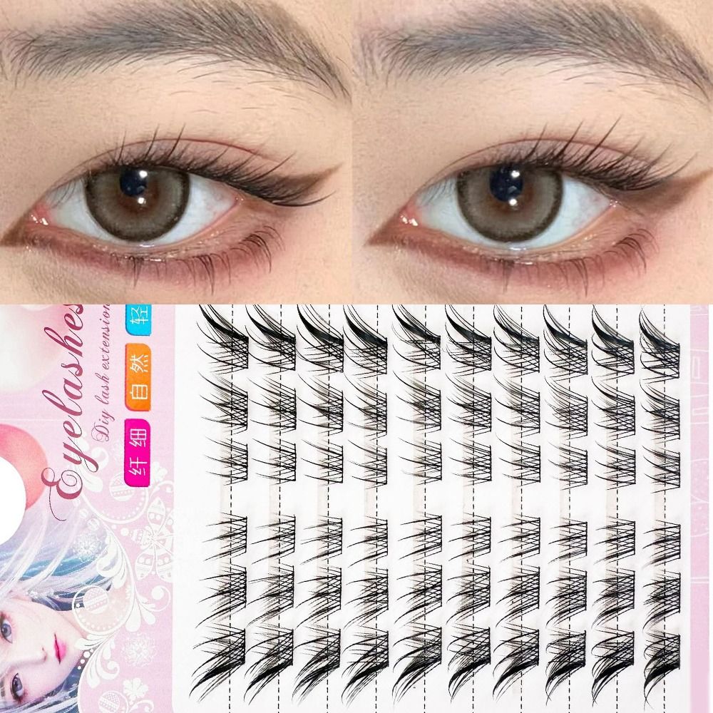 Eyelash Extension Human Hair - 3D Kedi Gözü Kümeleri Kirpikler Doğal