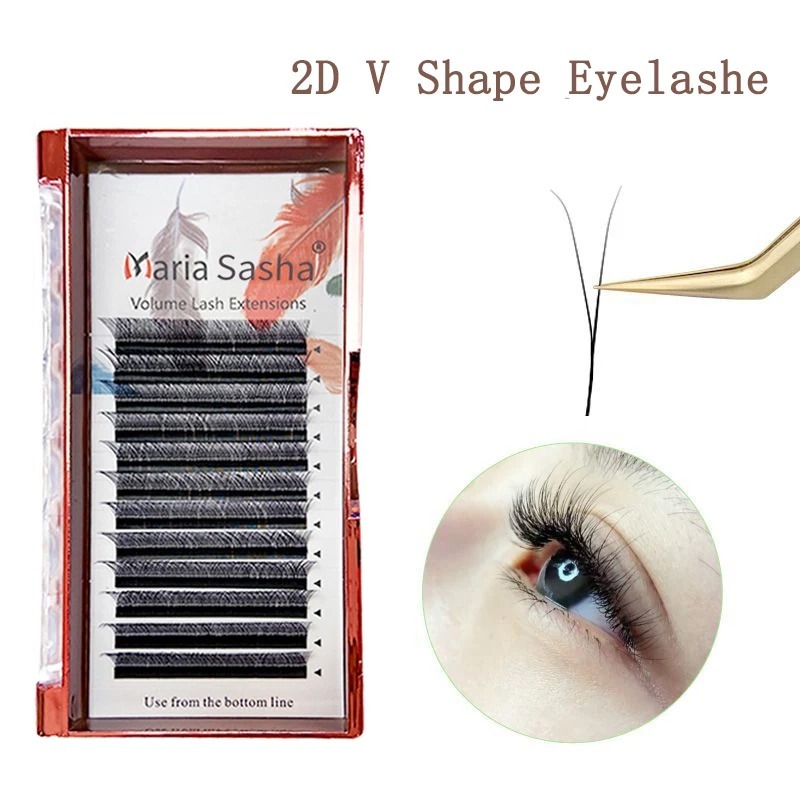 Eyelash Extension Human Hair - MARIA 2D Y Şekli Kirpik El