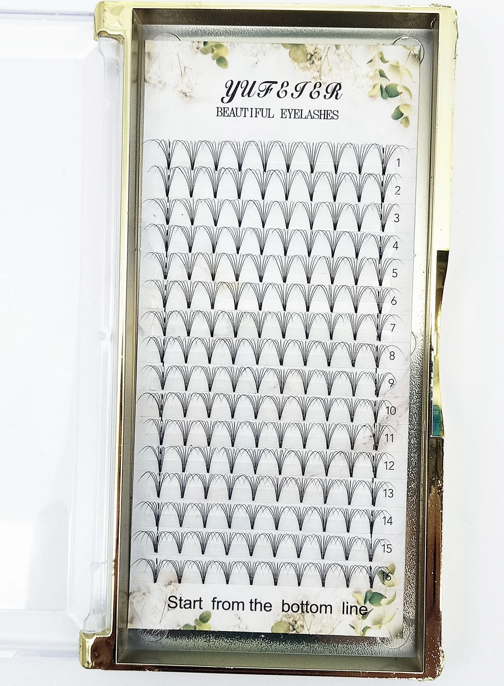 Eyelash Extension Russian - HBZGTLAD 16 Sıralı Önceden Hazırlanmış Hacimli
