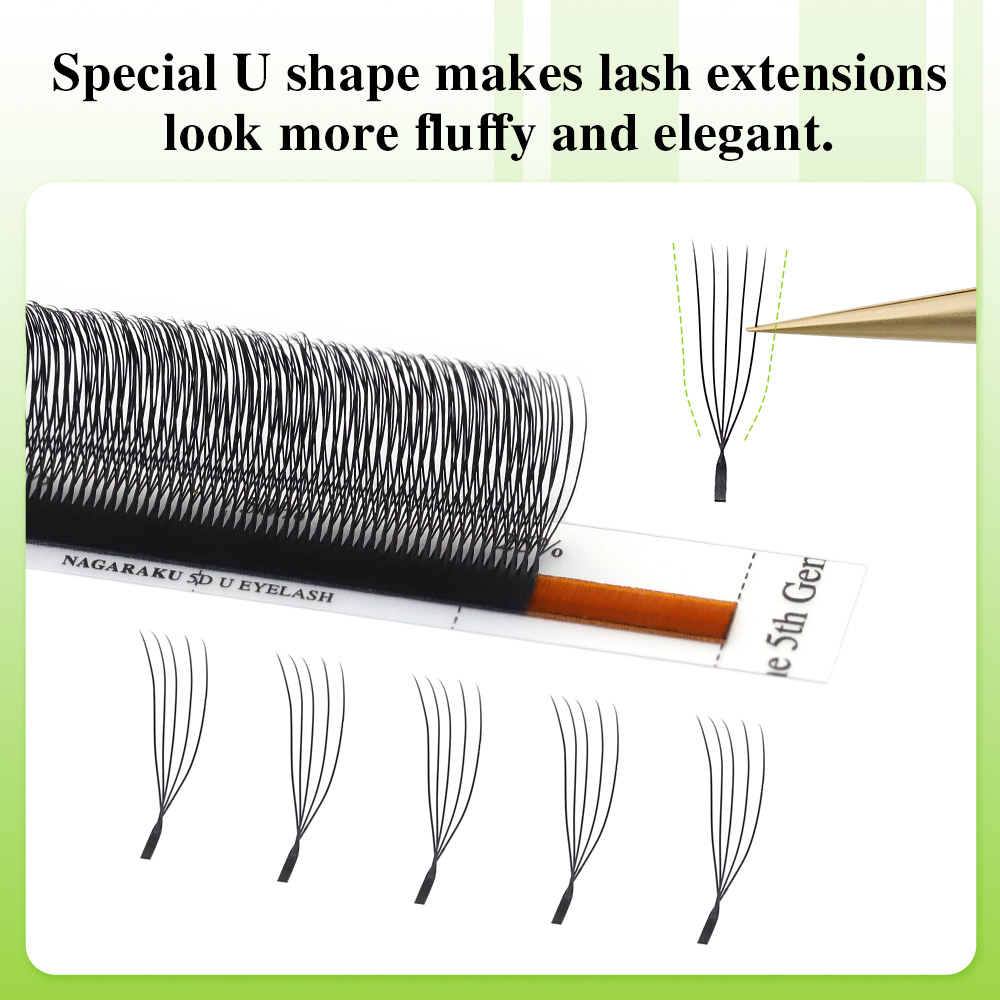 NAGARAKU U Şekli 3D/4D/5D Yumu - Eyelash Extension Human Hair incelemesi ve fiyatı