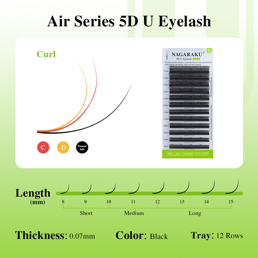 NAGARAKU U Şekli 3D/4D/5D Yumu - Eyelash Extension Human Hair incelemesi ve fiyatı