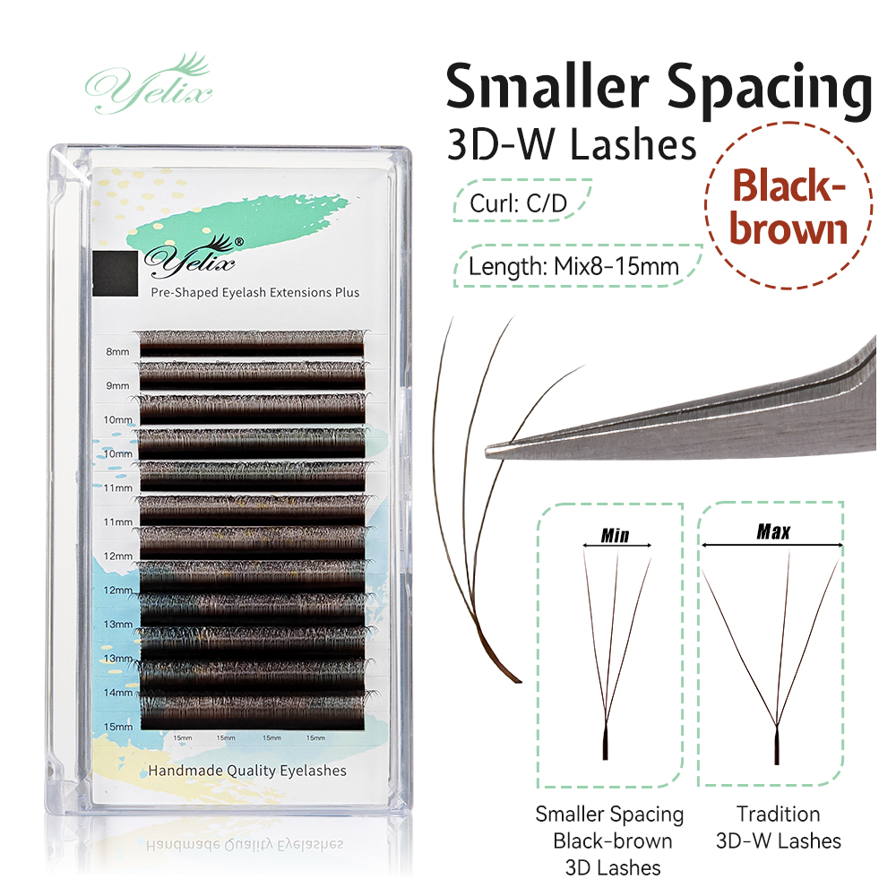 Yelix 3D W Şekilli Kirpikler 0 - Eyelash Extension For Asian Eyes incelemesi ve fiyatı