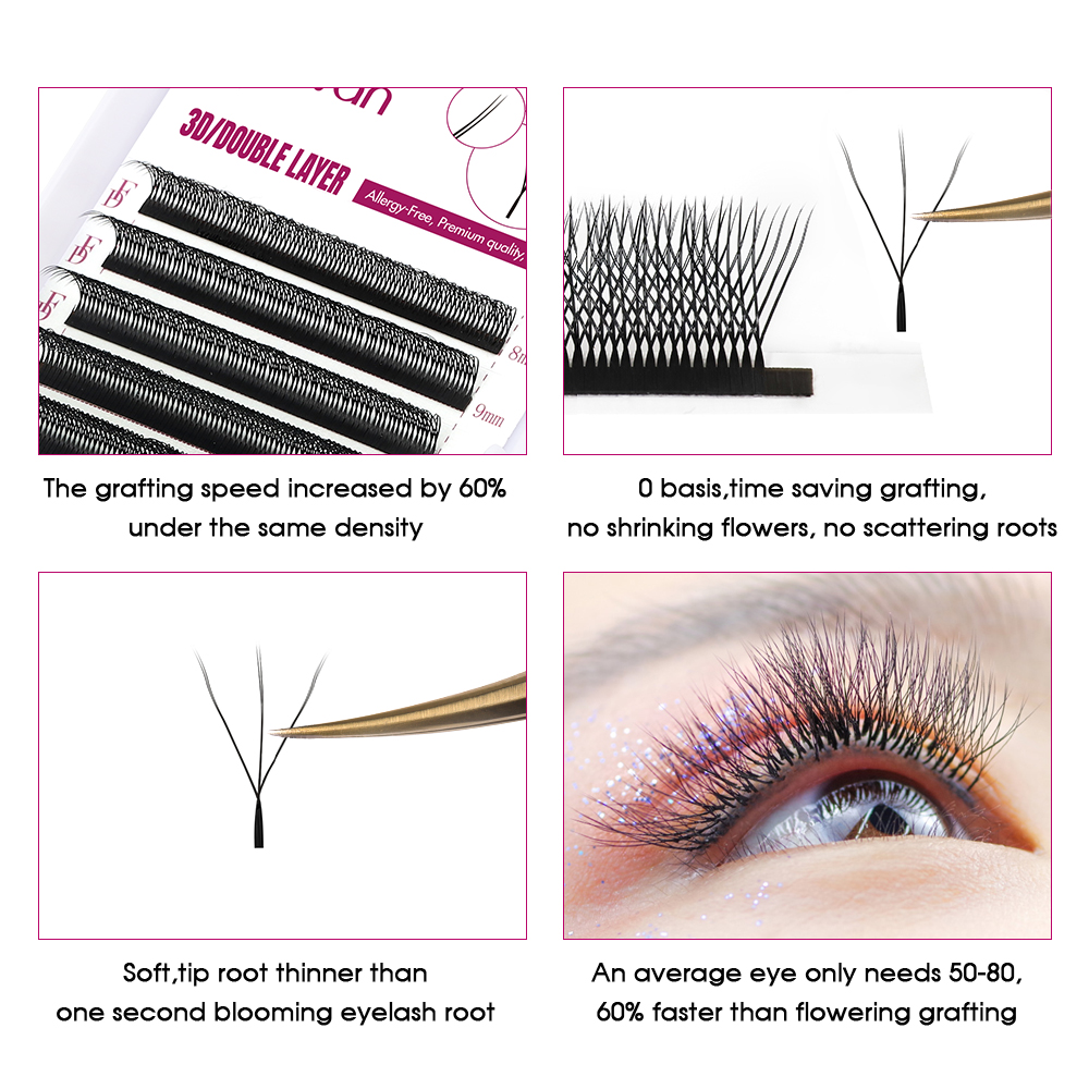 FADVAN 6D-W şekilli kirpik uza - Eyelash Extension For Asian Eyes incelemesi ve fiyatı