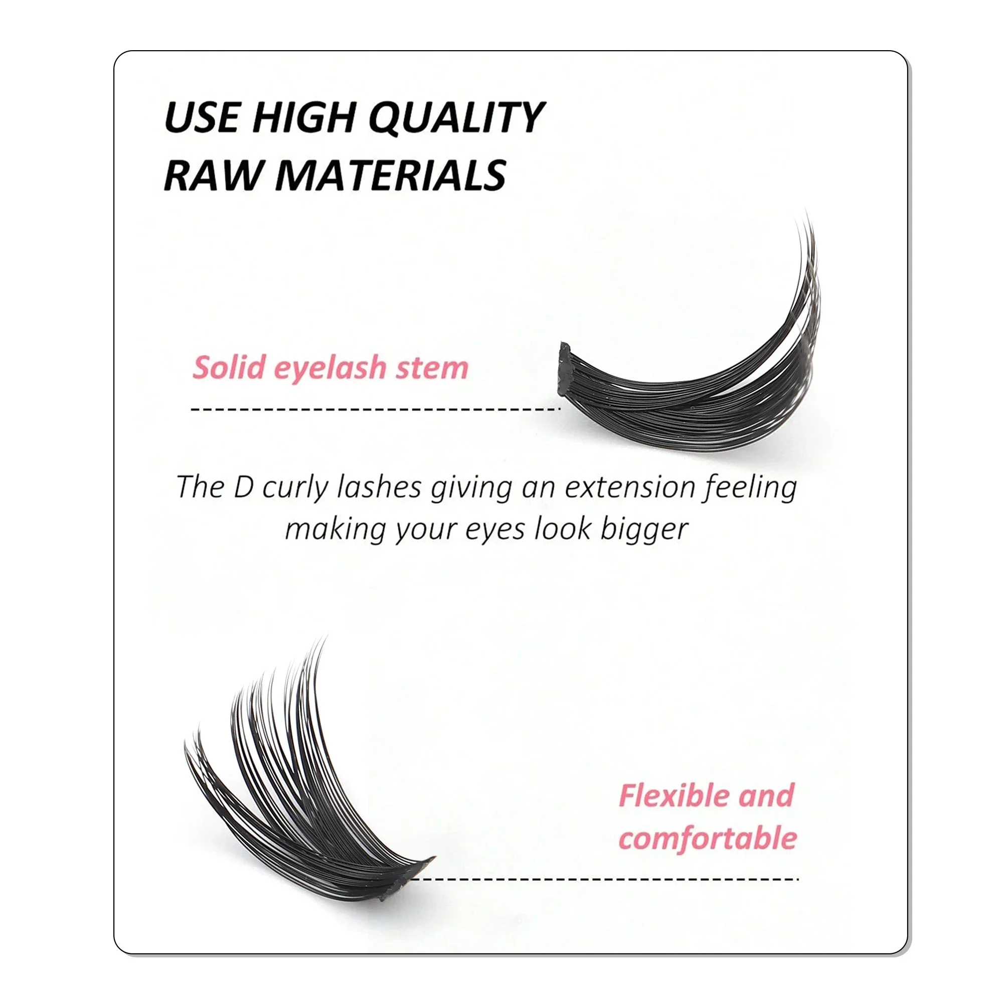 Rus Hacimli Küme Kirpikler, D  - Eyelash Extension Russian incelemesi ve fiyatı