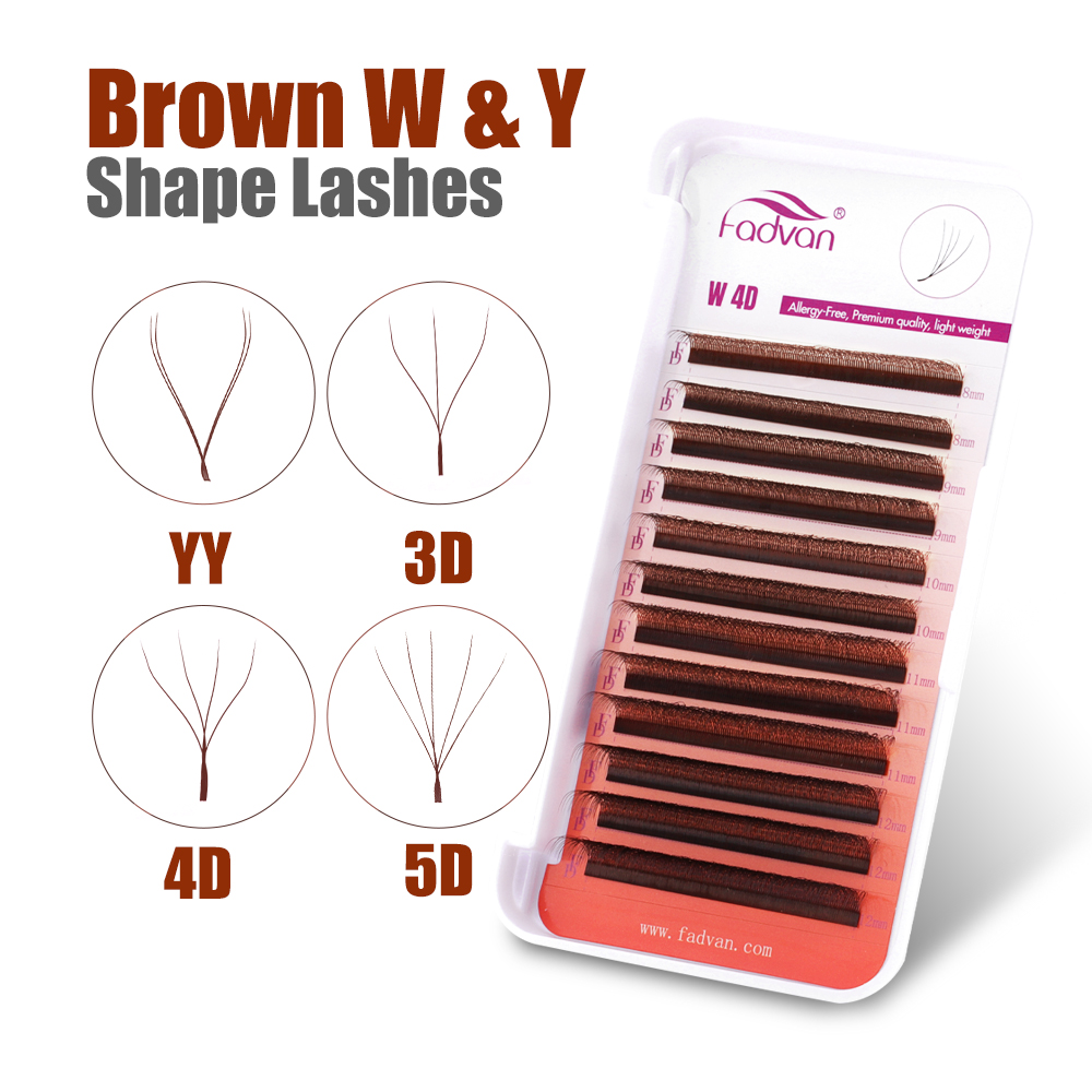 FADVAN Kahverengi 4D/3D/5D kir - Eyelash Extension For Asian Eyes incelemesi ve fiyatı